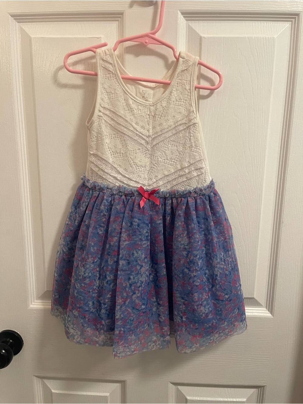 The Children's Place Cream Lace Bodice Dress